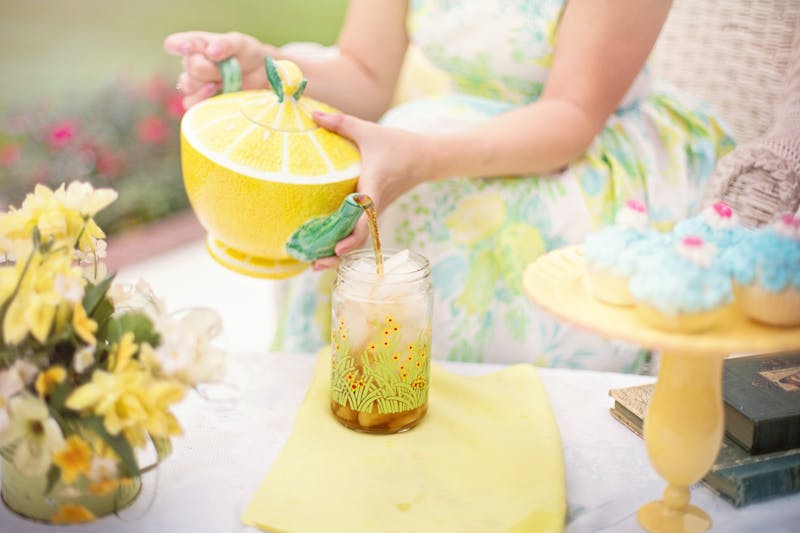 Iced sweet tea drink